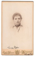 Fotografie Bernh. Hoffmann, Arnstadt, Junges Mädchen Fanny Jahn Aus Werdanu  - Anonymous Persons