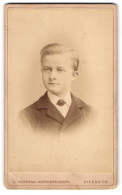 Fotografie G. Jagemann, Eisenach, Junger Knabe Carl Meergisch  - Anonymous Persons