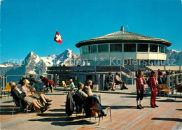 13339977 Muerren BE Schilthorn Bergrestaurant Terrasse Eiger Moench Berner Alpen - Autres & Non Classés