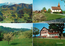 13338839 Sternenberg ZH Landschaftspanorama Alpen Restaurant Sunnebad Kapelle Fl - Sonstige & Ohne Zuordnung