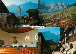 13338077 Albinen VS Berghotel Alpinen Panorama Kirche Inneres Dorfmotiv Albinen  - Andere & Zonder Classificatie