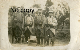 CARTE PHOTO FRANCAISE - POILUS DU 321e RI - SECTEUR DE FONTENOY NOUVRON SOISSONS AISNE - GUERRE 1914 1918 - War 1914-18