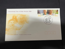 14-5-2024 (5 Z 9) Australia FDC - 1999 - (1 Cover) - Internatinal Year Of Older Persons - Premiers Jours (FDC)