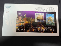 14-5-2024 (5 Z 9) Australia FDC - 1999 - (1 Cover) - Melbourne Stamp Show - Ireland / Australia Joint Issue (Polly Ship) - FDC