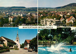 13317009 Wuelflingen Winterthur Panorama Hauptstrasse Kirche Schwimmbad Wuelflin - Sonstige & Ohne Zuordnung