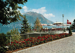 13316419 Oberschan Hotel Kurhaus Alvier Terrasse Alpenblick Oberschan - Autres & Non Classés