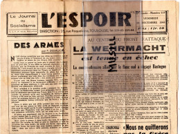 L'Espoir. 29 Décembre 1944 - 1939-45