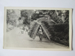 Rare! Indonesia(Bali)/Dutch East Indies:Native Seller Written Photo Postcard About 1930 - Indonesië
