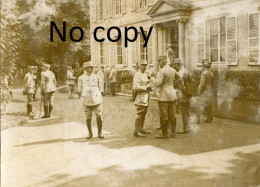 PHOTO FRANCAISE - OFFICIERS AU QG DE LA 5e ARMEE A JONCHERY SUR VESLE PRES DE TINQUEUX - REIMS MARNE GUERRE 1914 1918 - Oorlog, Militair