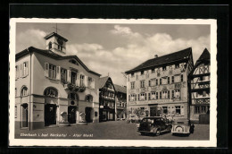 AK Eberbach I. Bad. Neckartal, Alter Markt Mit Gasthof Zum Karpfen  - Eberbach