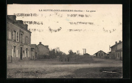 CPA La Hutte-Coulombiers, La Gare  - Autres & Non Classés