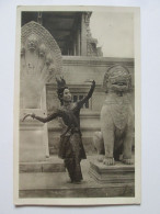 Rare! Cambodia/Indochina:Cambodian Woman Dancer/Danseuse Cambodgienne Au Temple D'Ankor-Wat 1931 Carte Photo - Cambodia