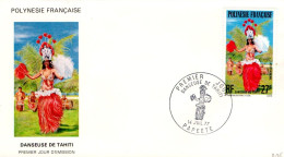 POLYNESIE FDC 1977 DANSEUSE - FDC