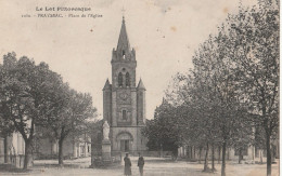 PRAYSSAC DANS LE LOT  PLACE DE L'EGLISE   CPA  CIRCULEE - Autres & Non Classés