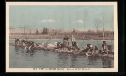 CPA Pont-de-Gennes, Un Coin Ou L`on Bavarde  - Altri & Non Classificati