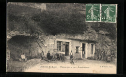 CPA Château-du-Loir, Maison Dans Le Roc, Grande Grotte  - Andere & Zonder Classificatie