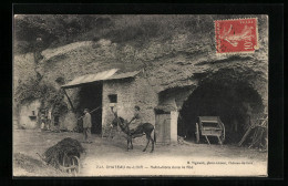 CPA Château-du-Loir, Habitations Dans Le Roc  - Andere & Zonder Classificatie