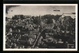 AK Konstanz, Teilansicht Mit Kirche Und Dampfer  - Konstanz