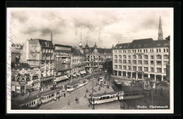 AK Berlin, Spittelmarkt Mit Konditorei Kühn, Geschäften Und Strassenbahn  - Mitte