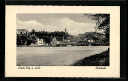 AK Landsberg /Lech, Panorama Mit Lechwehr  - Landsberg