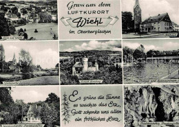 72811699 Wiehl Oberbergischer Kreis Teilansichten Luftkurort Rathaus Freibad Sch - Wiehl