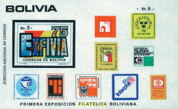 97215 MNH BOLIVIA 1975 EXFIVIA 75. EXPOSICION FILATELICA NACIONAL - Bolivien