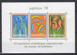 Luxembourg NEUFS SANS CHARNIERE ** 1978 JUPHILUX EXPOSITION JEUNES PHILATELISTES - Nuovi