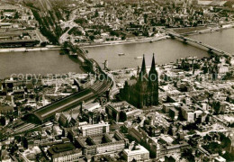 72811513 Koeln Rhein City Dom Rheinbruecke Fliegeraufnahme Koeln Rhein - Koeln