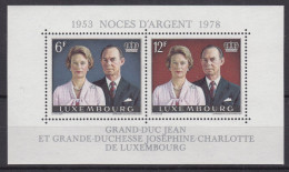 Luxembourg NEUFS SANS CHARNIERE ** 1978  NOCES D'ARGENT GRAND-DUC JEAN JOSÉPHINE-CHARLOTTE - Ungebraucht