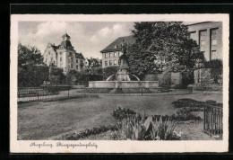 AK Augsburg, Prinzregentenplatz Mit Brunnen  - Augsburg