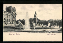 AK Berlin, Partie Am Bismarck-Denkmal  - Dierentuin