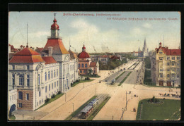 AK Berlin-Charlottenburg, Hardenbergstrasse Mit Königlicher Hochschule Für Die Bildenden Künste Und Strassenbahnen  - Charlottenburg