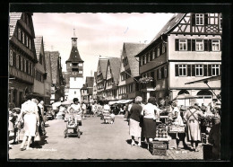 AK Winnenden, Strassenpartie Mit Passanten  - Andere & Zonder Classificatie