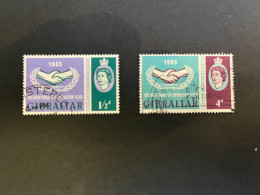 14-5-2024 (stamp) Obliterer  / Used - Co-operation Year 1965 - Gibraltar (2 Values) - Gibraltar