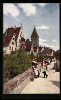 AK Ulm A. D., Stadtmauer Mit Personen In Historischen Kostümen  - Ulm