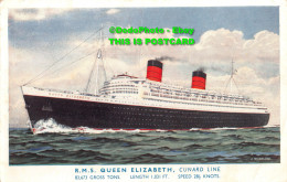 R354567 R. M. S. Queen Elizabeth Cunard Line. J. Nicholson. 5305. J. Salmon. 195 - World