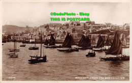 R354578 Brixham The Breakwater. 6876. Valentine And Sons. RP. 1947 - World