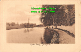 R354587 River Wey Guildford. Raphael Tuck And Sons Plate Marked Sepia Postcard N - World