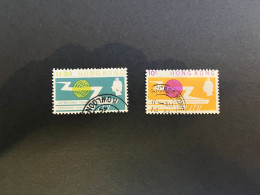 14-5-2024 (stamp) Obliterer / Used - Telecommunication Union 1965 - Hong Kong (2 Values) - Used Stamps