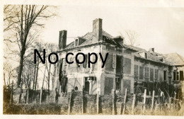 PHOTO FRANCAISE - LES RUINES DU CHATEAU DE FONTAINE LES CAPPY PRES DE BRAY SUR SOMME - CHUIGNES GUERRE 1914 1918 - Guerre, Militaire