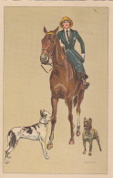 Illustratori  -  Bianchi   -  Ragaza A Cavallo Con Cani  -  F. Piccolo  -  Viagg   -  Bella - Sonstige & Ohne Zuordnung