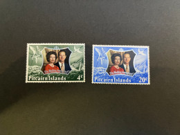 14-5-2024 (stamp) Neuf / Mint - 25th Wedding Anniversary - Pitcairn Islands (2 Values) - Pitcairneilanden