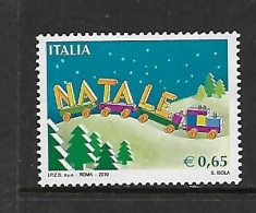 ITALIE 2010 TRAINS-NOEL  YVERT N°3177 NEUF MNH** - Eisenbahnen