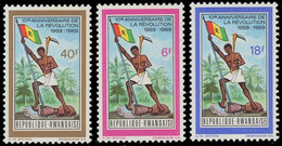 319/321** - 10e Anniversaire De La Révolution / 10e Verjaring Van De Revolutie / 10. Jahrestag Der Revolution - RWANDA - Francobolli