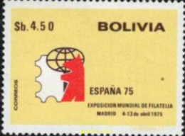 730747 MNH BOLIVIA 1975 EXPOSICION MUNDIAL DE FILATELIA - ESPAÑA-75 - Bolivie