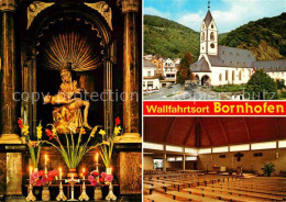 72804921 Bornhofen Kamp Wallfahrtsort Kirche Innenansicht Heiligenfigur Bornhofe - Andere & Zonder Classificatie