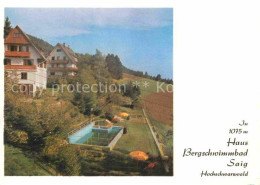 72803636 Saig Schwarzwald Fremdenheim Haus Bergschwimmbad Lenzkirch - Autres & Non Classés