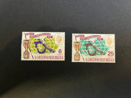 14-5-2024 (stamp) Mint / Neuf -  World Cup Football 1966 - St Christoper Nevis Anguilla Island (2 Values) - 1966 – Inglaterra