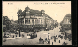 AK Berlin, Hotel Fürstenhof, Potsdamer Platz Ecke Königgrätzerstrasse Mit Strassenbahn  - Tiergarten