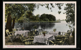 AK Berlin-Tegel, Erholungsstätte Am Forsthaus Von E. Hey, Schwarzer Weg  - Hunting